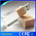 2016 Hot Selling Wooden Crystal USB Flash Drive with 8GB